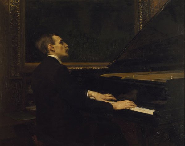 Wilhelm Stenhammar. Oljemålning av Robert Thegerström 1900. (Statens porträttsamlingar, Gripsholm) 